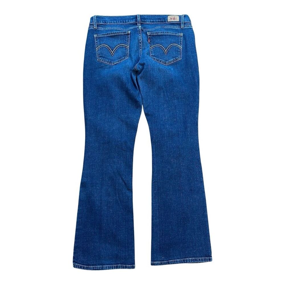 Levi's Women's Too Super Low 524 Bootcut Jeans Size 13 Blue Dark Wash